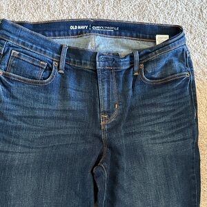Old Navy Women's Dark Blue mid Rise Jeans
